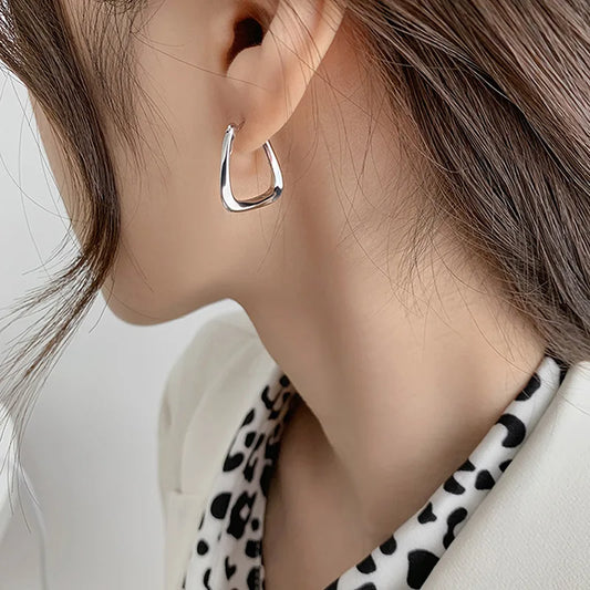 New Weam Round Hoop Earrings