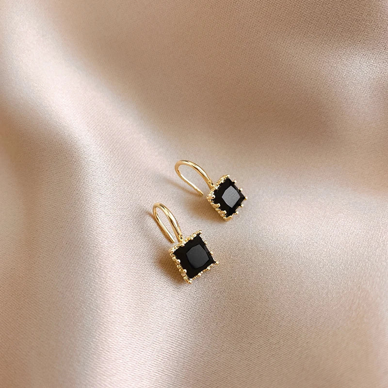 Arabella Square Crystal Stone Earrings