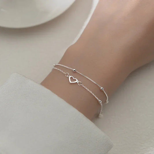 Vivienne Love Heart Hollow  Bracelet